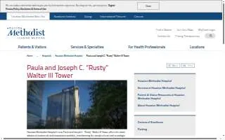Houston Methodist Hospital - Walter Tower website