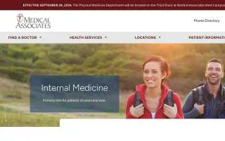 Medical Associates Clinic | Internal Medicine - East website