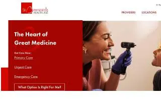 St. Bernards HealthLine website