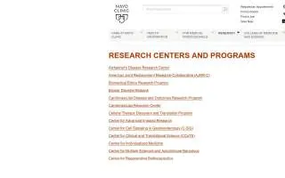 Medical Research Facility website