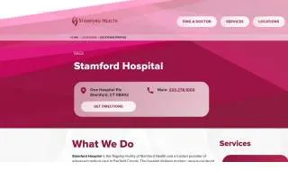 Stamford Hospital website