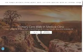Primary Care Walk-in Medical Clinic of Mesa website