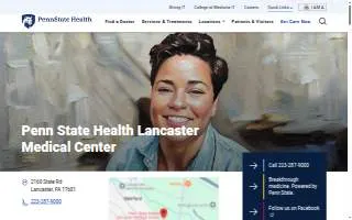 Penn State Health Lancaster Medical Center website