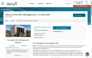 Mercy Clinic Pain Management - E. Seminole website