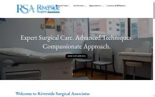 Riverside Surgical Associates website
