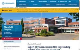 OhioHealth Mansfield Hospital and Emergency Department website