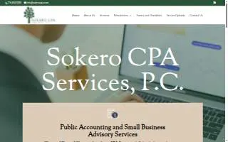 Sokero CPA Services PC website
