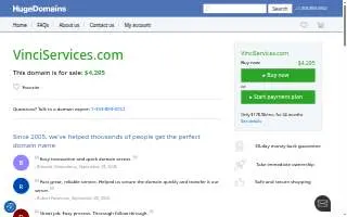 Vinci Services website
