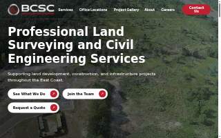 Bateman Civil Survey Company of Apex website