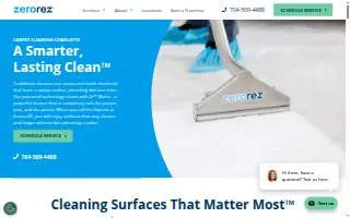 Zerorez Charlotte website