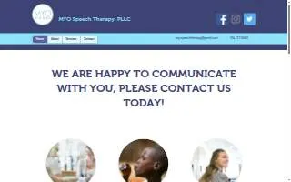 Myo Speech Therapy, Pllc of Indian Trail website