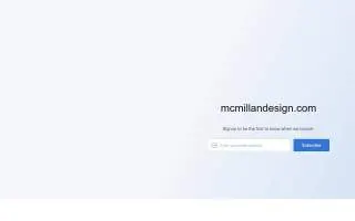 McMillan Design website