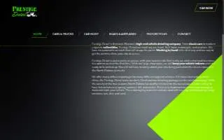 Prestige Detail of Bismarck website