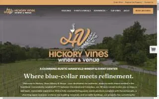 Hickory Vines Winery and Venue website