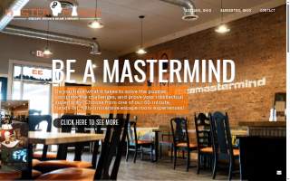 Masterminds Escape Room & Game Library of Ashland website