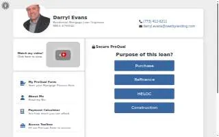 Evans Home Loans & Insurance website