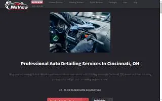 NuView Auto Salon website
