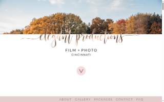 Elegant Productions Film + Photo website