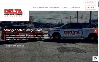 Delta Garage Door Services LLC website
