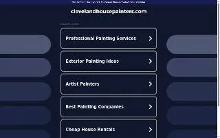 Cleveland House Painters website