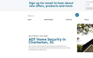 ADT Security Services of North Charleston website