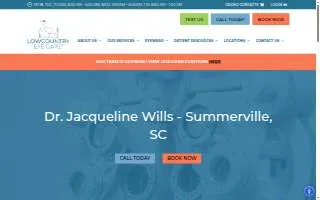 Dr. Jacqueline Wills - Lowcountry Eye Care website