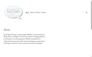 Seaside Speech Therapy, LLC website