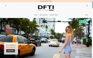 DFTI Boutique website