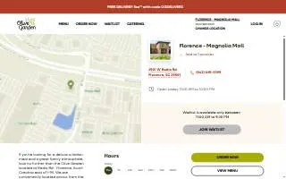 Olive Garden Italian Restaurant of Florence website