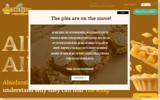 Pie King Cafe website