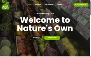 Nature's Own Health Food Market website
