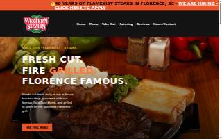 Western Sizzlin Steakhouse & Buffet website