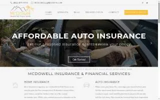 McDowell Insurance & Financial Services, Inc. website