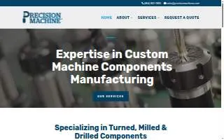 Precision Machine, LLC website