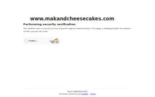 Mak & Cheesecakes of Simpsonville website