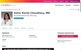 Dr. Saher Choudhary website