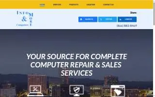 Info & More Computers website