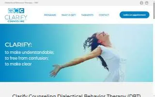 Clarify Counseling DBT Dialectical Behavior Therapy website