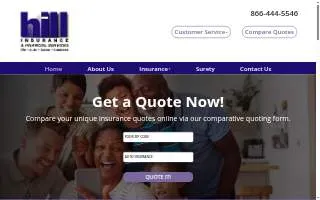 Hill Insurance & Financial Services website