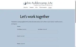 Acupuncture & Wellness of Greenville website
