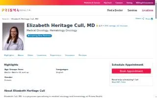 Elizabeth Heritage Cull, MD website