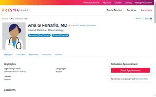 Ana G Funariu, MD website