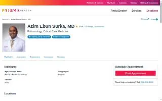 Azim Ebun Surka, MD website