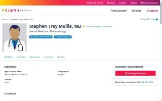 Stephen Trey Mullis, MD website