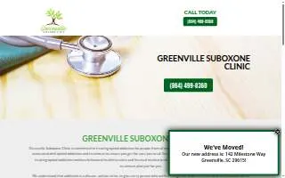 Greenville Suboxone Clinic website