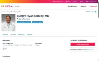 Sunjay Ryan Nunley, MD website