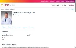 Charles J Woody website