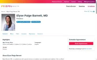 Elyse Paige Barnett, MD website