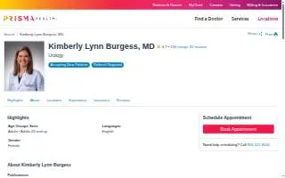 Kimberly Lynn Burgess, MD website