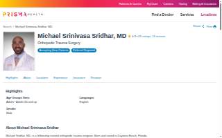 Michael Srinivasa Sridhar, MD